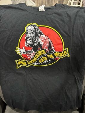 Luchasaurus men’s t shirt! Size L